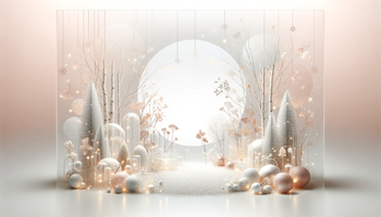 User a holiday themed image that can be used as an email background for a wellness brand that targets women